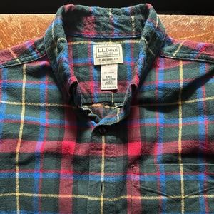 Men's Small LL Bean Flannel Shirt